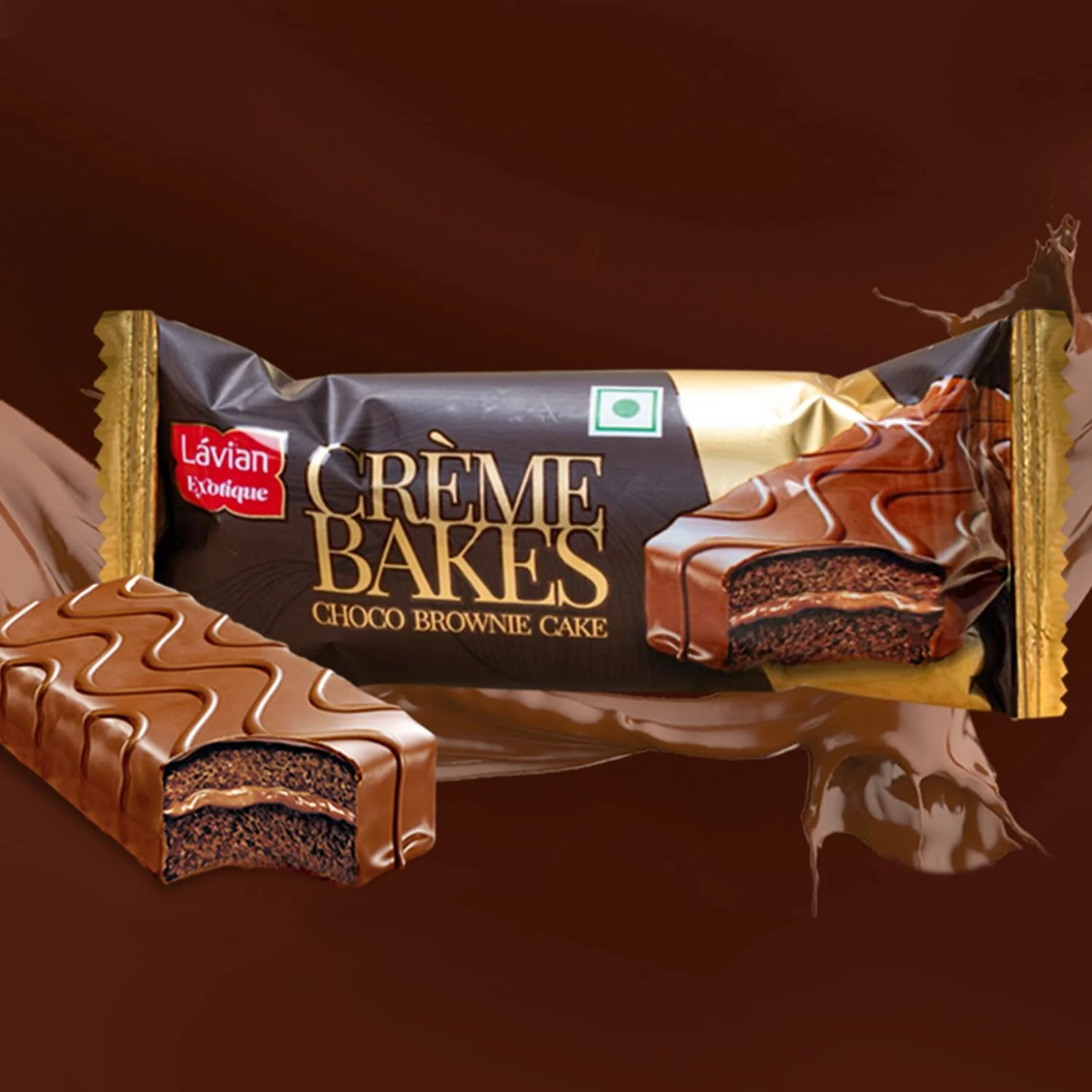 Lavian Exotique Chocolate Brownie Cakes Creme Bakes, 2 x 20 vegetarian cakes pack (40 cakes) - Image 7